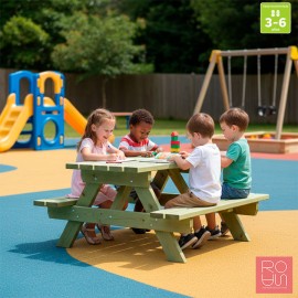 Taula de Pícnic Infantil Eco Turín Junior | Per a escoles i parcs infantils